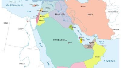 Middle East Security Tension Map