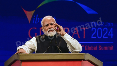 Narendra Modi discussing global diplomacy